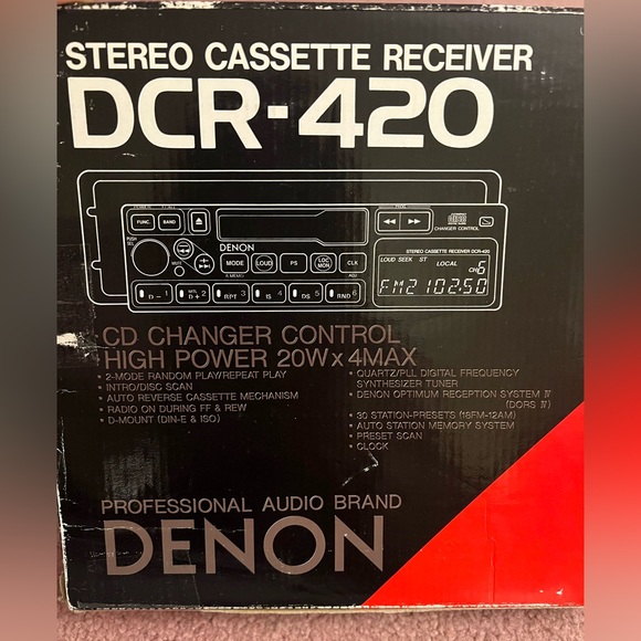 Vintage DENON Stereo Cassette Receiver - Picture 11 of 11